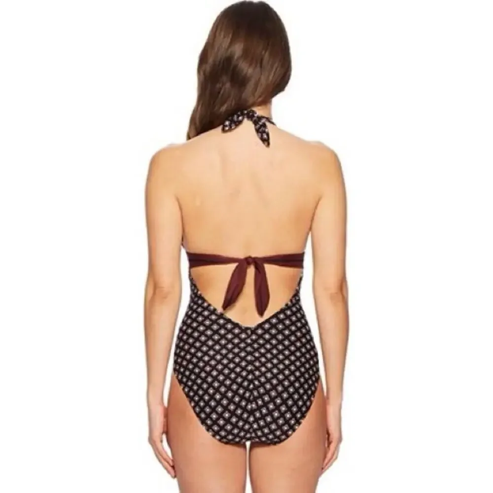 Kate Spade Doheny V‎ Neck Halter One Piece.